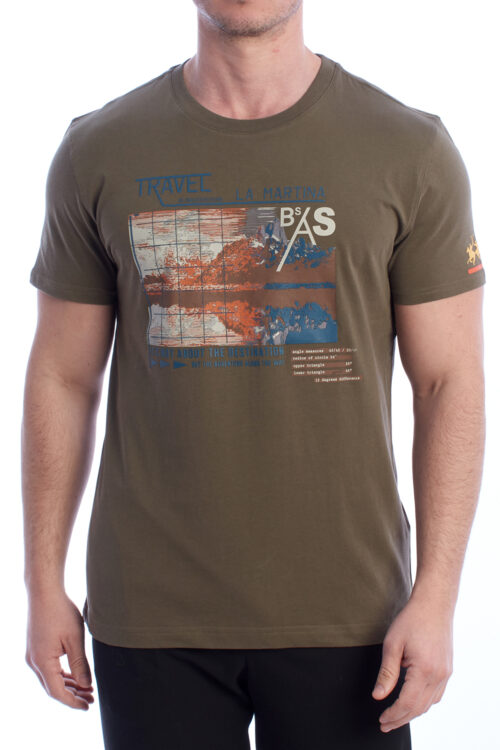 T-shirt a maniche corte vestibilità regolare YMR312-JS206 Uomo