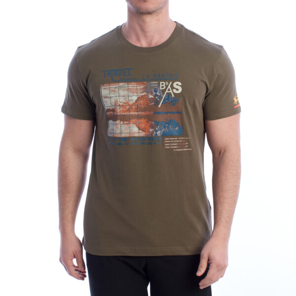 T-shirt a maniche corte vestibilità regolare YMR312-JS206 Uomo