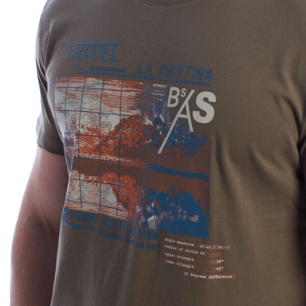 T-shirt a maniche corte vestibilità regolare YMR312-JS206 Uomo