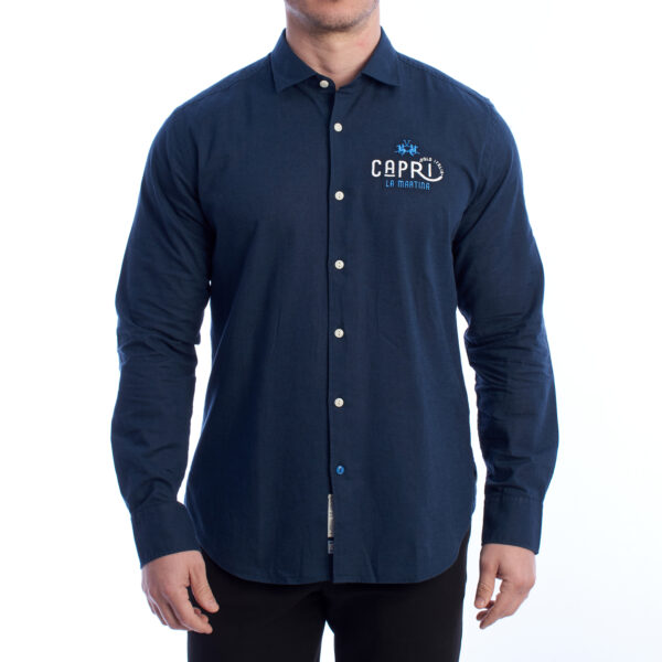 Camicia a maniche lunghe vestibilità regolare da uomo YMC312-TL072