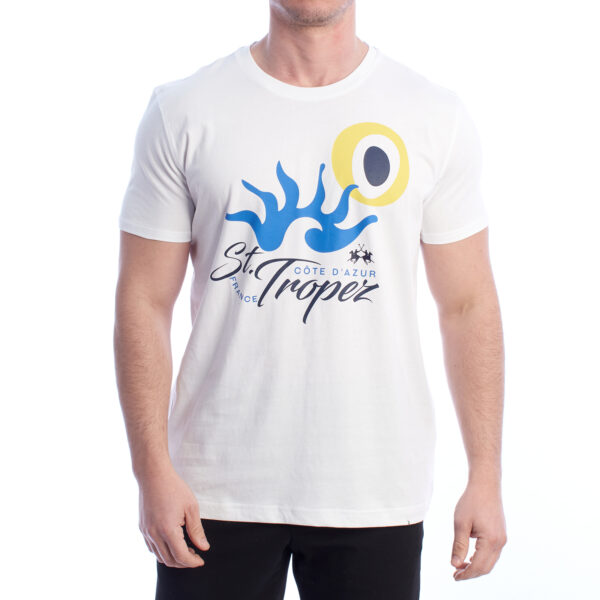 T-shirt a maniche corte vestibilità regolare YMR317-JS395 Uomo