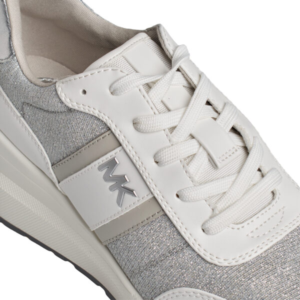 Sneakers da donna Mabel in pelle e rete con catena lucida 43S4MBFSBD