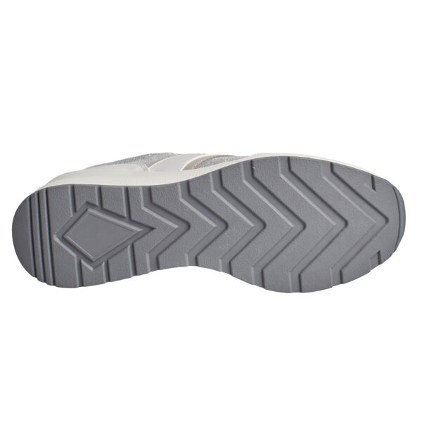 Sneakers da donna Mabel in pelle e rete con catena lucida 43S4MBFSBD