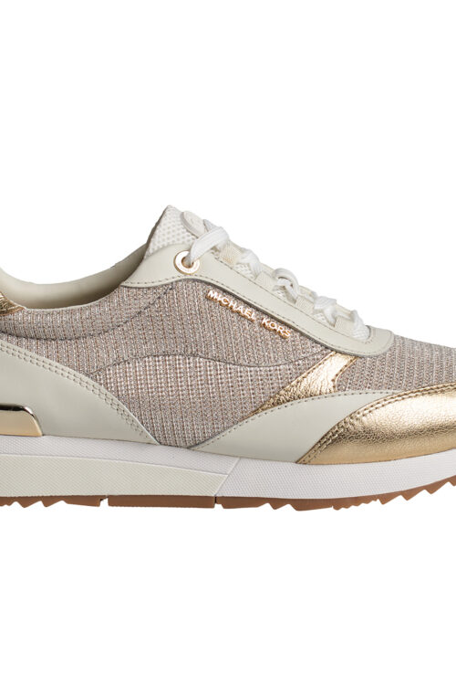 Sneakers da donna Allie Stride in pelle e rete con catena scintillante 43S2ALFS3D