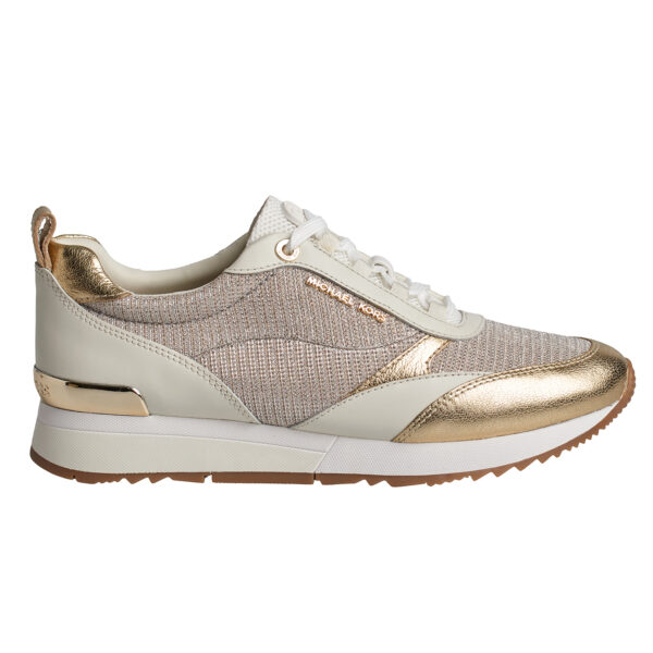 Sneakers da donna Allie Stride in pelle e rete con catena scintillante 43S2ALFS3D