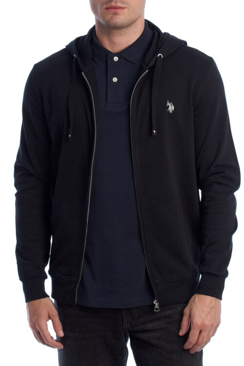 Felpa con cappuccio e zip da uomo US41162009