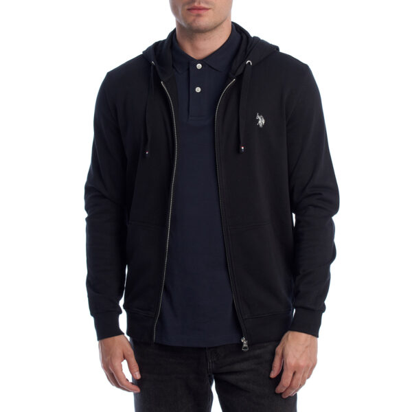 Felpa con cappuccio e zip da uomo US41162009