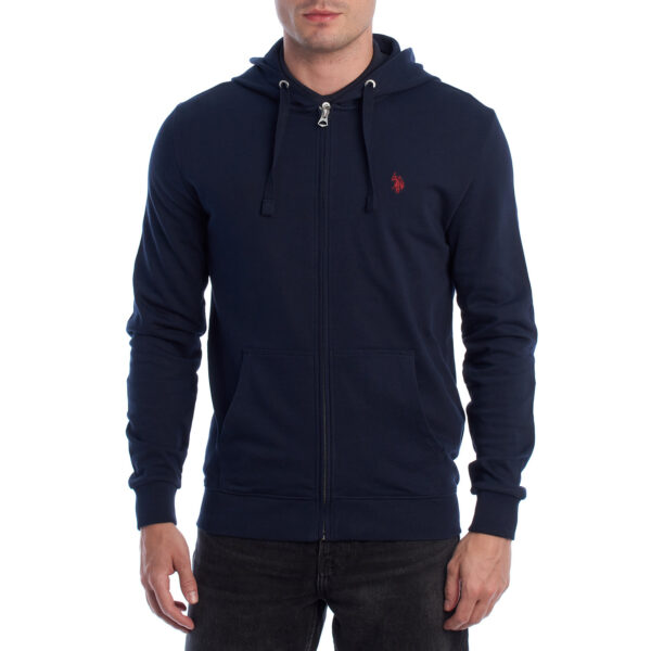 Felpa con cappuccio e zip da uomo US41162009