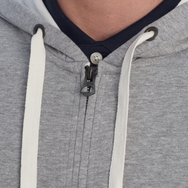 Felpa con cappuccio e zip da uomo 63633