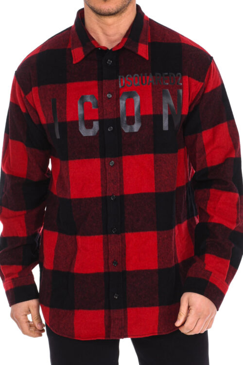 Camicia a maniche lunghe da uomo S79DL0007-S53139