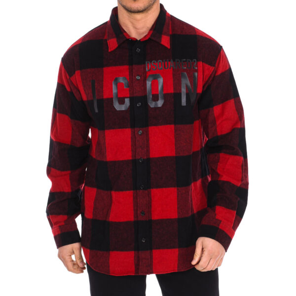 Camicia a maniche lunghe da uomo S79DL0007-S53139
