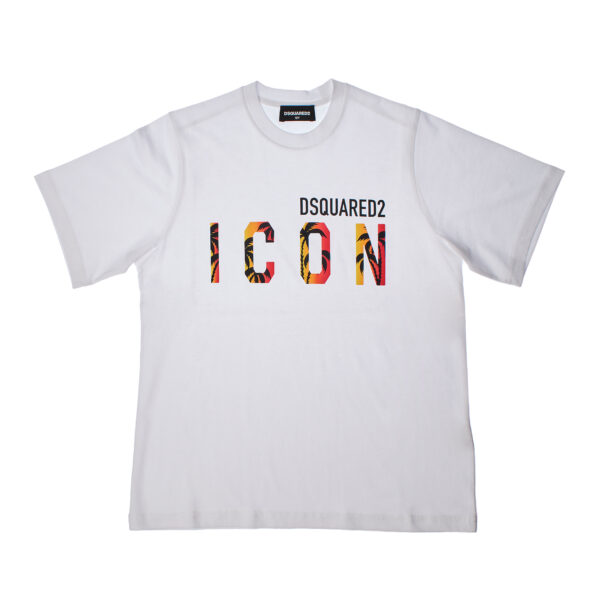 T-shirt a maniche corte con vestibilità morbida Icon DQ1710D0-0MMDQ da bambino