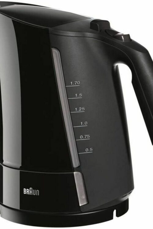 Bollitore d’Acqua Elettrico con Luce LED Braun WK300 Nero Plastica 2200 W 1,7 L 2200 W