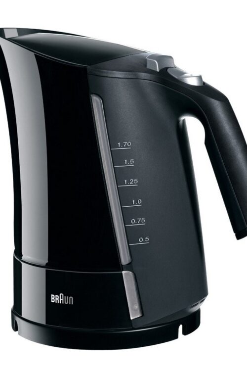 Bollitore d’Acqua Elettrico con Luce LED Braun 533631 1,7 L Nero Plastica 3000 W 1,7 L