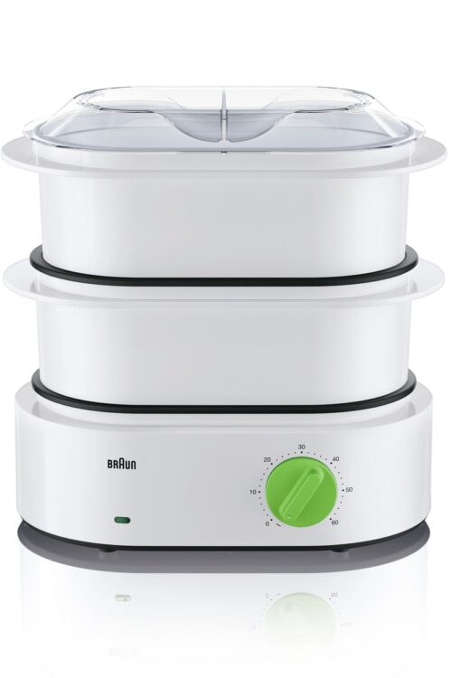Vaporiera Braun FS 3000 850 W Bianco/Verde Bianco Policarbonato 850 W