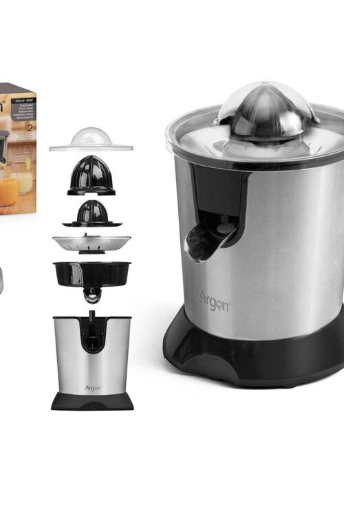 Spremiagrumi Elettrico Argon JE-638B Nero Argentato 85 W 350 ml