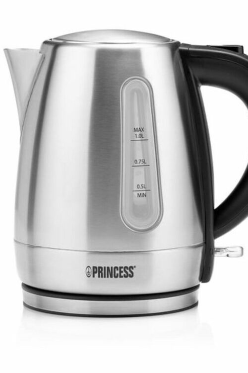Bollitore Princess 236023 1 L 2200W Acciaio inossidabile Plastica 2200 W Nero Grigio Nero/Argentato 1 L