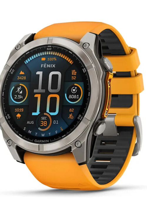 Smartwatch GARMIN 010-02905-11 Nero Arancio Titanio 1,4″ 51 mm Ø 50 mm