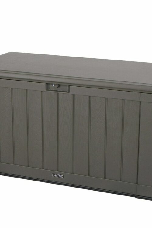 Cassapanca da esterno Lifetime Marrone 440 L Plastica 127 x 64 x 67 cm