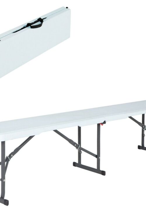 Panca Lifetime Bianco Pieghevole 183 x 42 x 29 cm