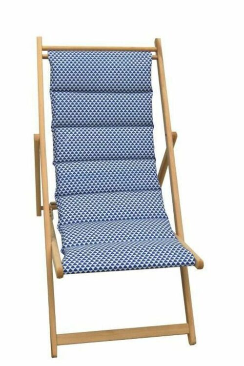 Lettino Jardin Prive Fjord Azzurro 106 x 55 x 95 cm