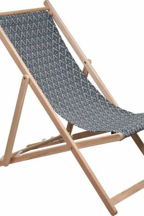 Lettino Jardin Prive Marrone Grigio 132 x 55 x 35 cm legno di faggio