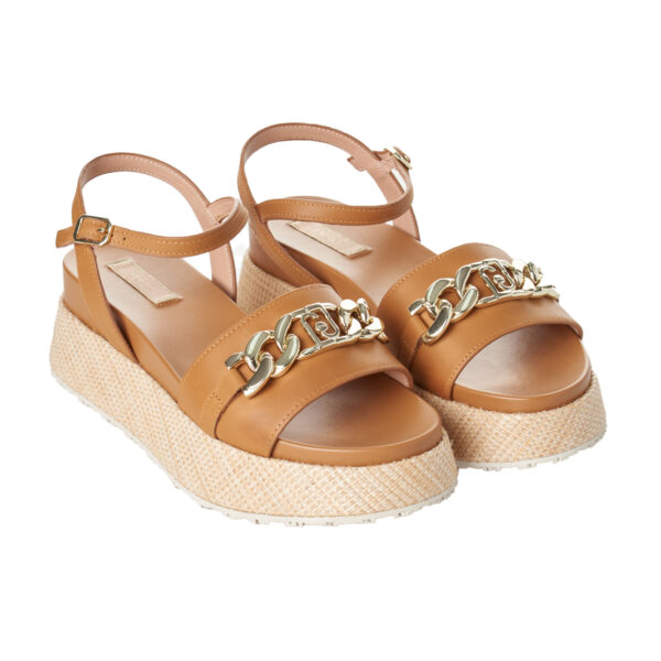 Sandali con plateau SA4149P0102 Donna