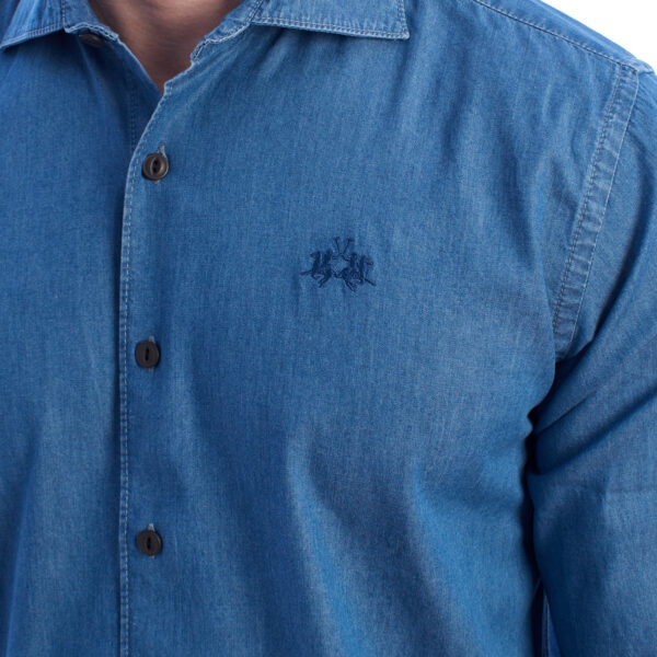 Camicia in denim vestibilità regolare da uomo UMC005-DM094
