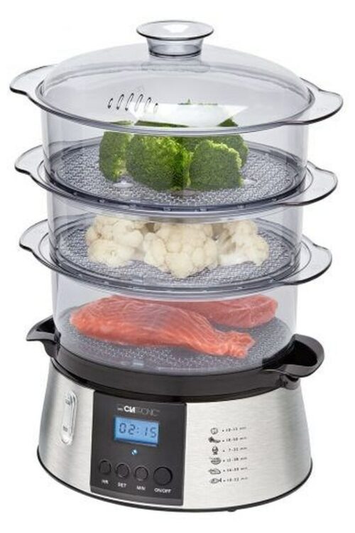 Vaporiera Clatronic DG 3547 inox Nero Trasparente 800 W