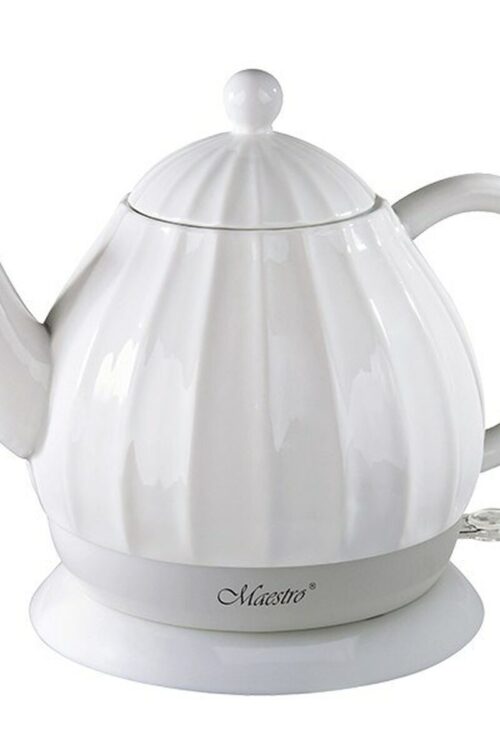 Bollitore Elettrico con Teiera Feel Maestro MR-070 Bianco Ceramica 1200 W 1,2 L