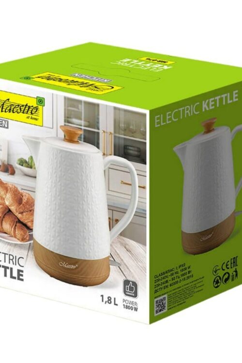 Bollitore Feel Maestro MR-076 Bianco Ceramica 1800 W 2 L
