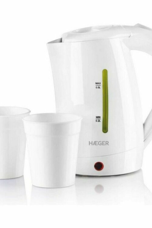 Bollitore Haeger EK-10W.015A Bianco 1100 W Plastica 500 ml
