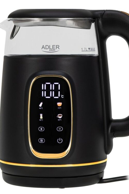 Bollitore Adler AD 1305bg Nero Oro 2200 W 1,7 L