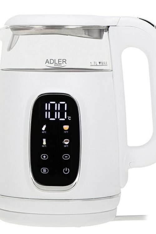 Bollitore Adler AD 1305ws Bianco Argentato 2200 W 1,7 L