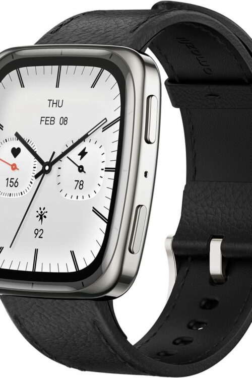 Smartwatch Amazfit ACTIVE 2 SQUARE Nero Acciaio 1,75″