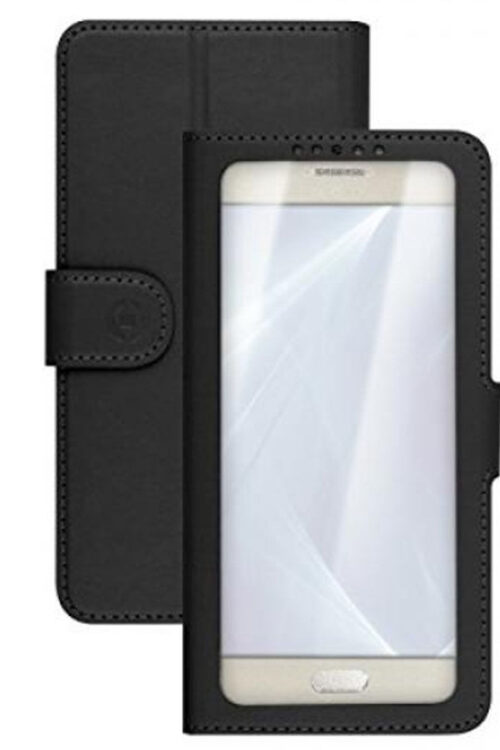 Custodia per Cellulare Celly UNICAVIEWLBK Nero Universal