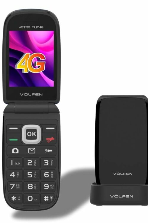 Cellulare per anziani Volfen ASTRO FLIP Nero 48 MB 2,8″ 4G