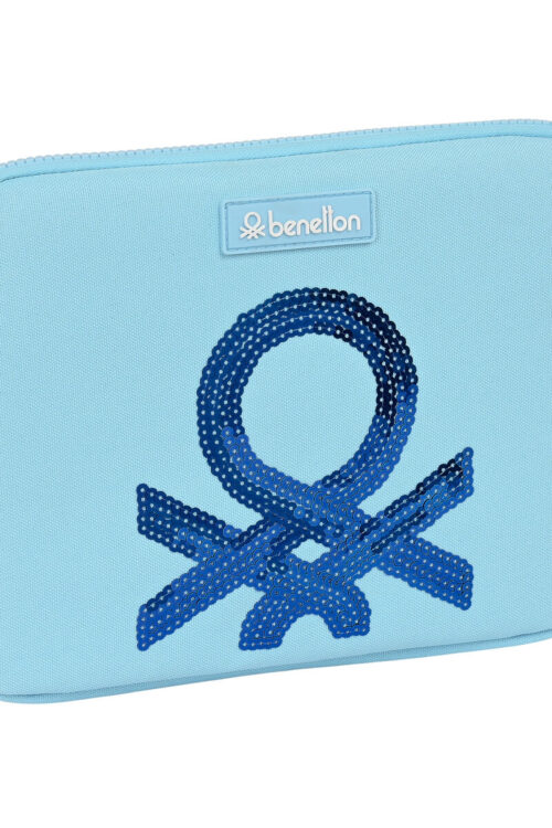 Custodia per Portatile Benetton Sequins Azzurro Chiaro (31 x 23 x 2 cm)