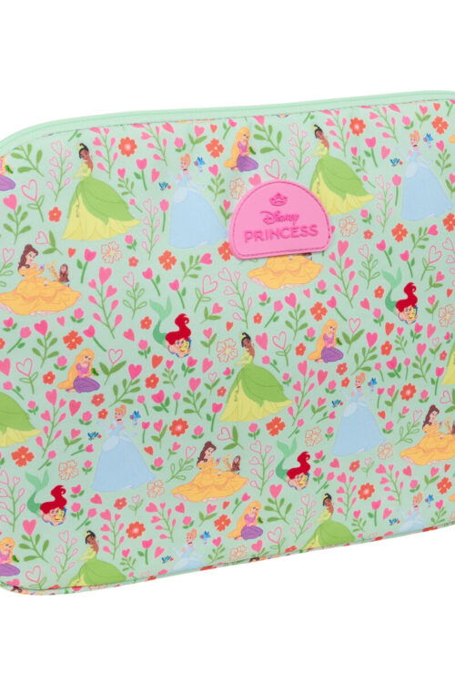 Custodia per Portatile Disney Princess Bloom Verde Rosa 15,6” 39,5 x 27,5 x 3,5 cm