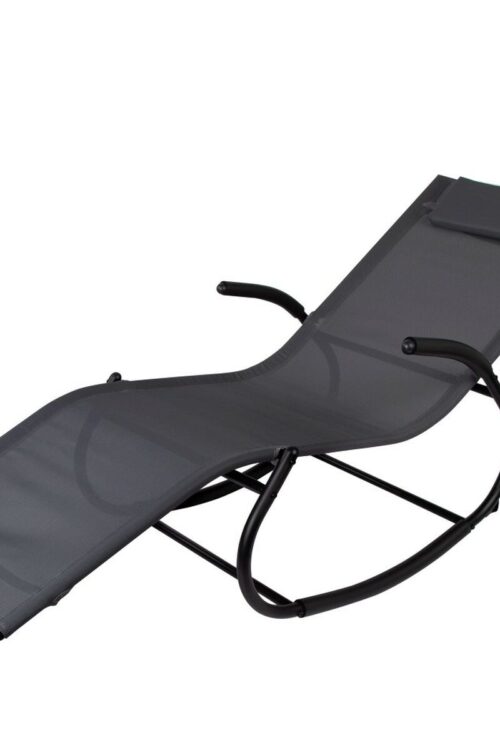 Lettino Aktive 172 x 75 x 53 cm Nero