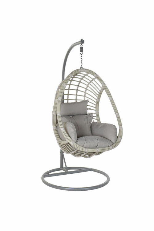 Sedia da giardino sospesa DKD Home Decor Grigio Multicolore Alluminio rattan sintetico 90 x 70 x 110 cm