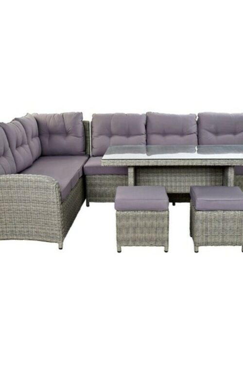 Divano e Tavolo DKD Home Decor Esterno 267 x 204 x 90 cm (4 pcs)