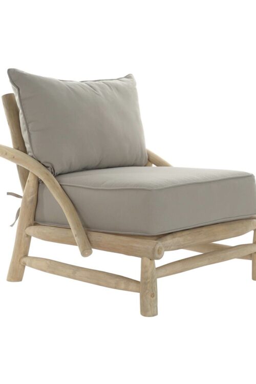 Poltrona da giardino DKD Home Decor Naturale Grigio chiaro 82 x 80 x 73 cm