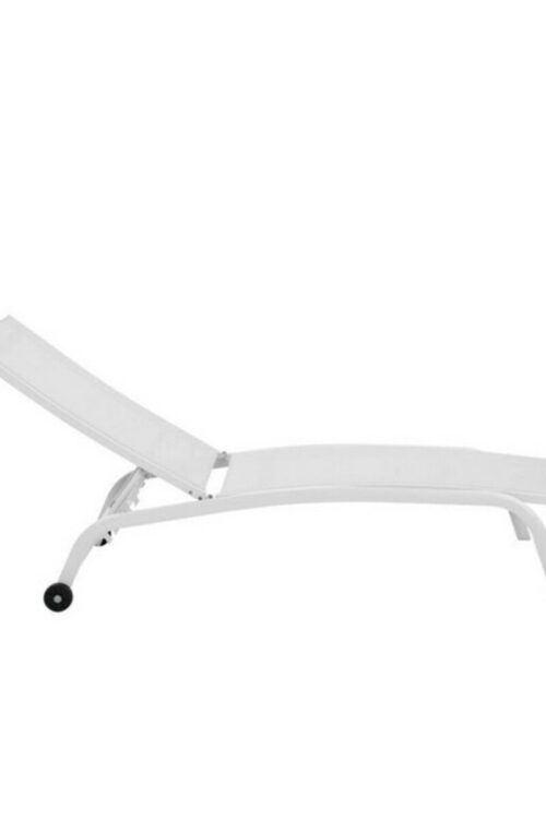 Lettino DKD Home Decor Con ruote PVC Alluminio (187,5 x 64 x 97 cm)
