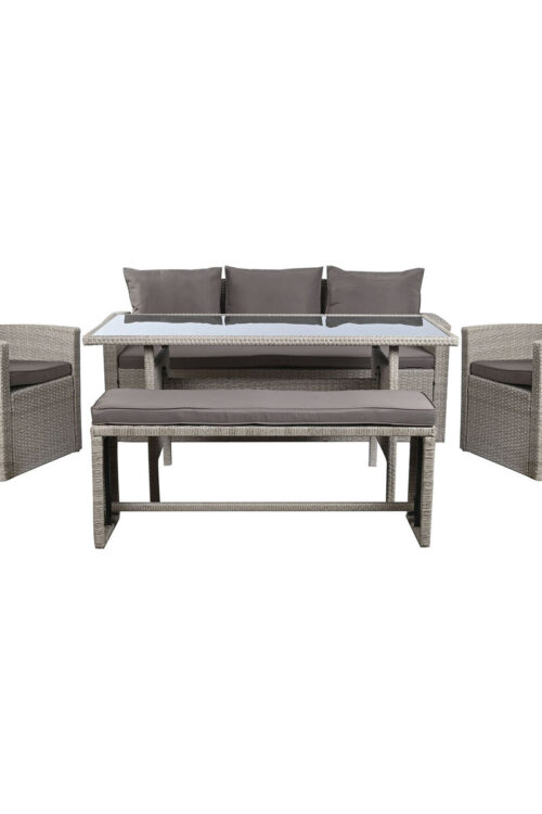 Mobili da giardino DKD Home Decor Marrone 177 x 72 x 80 cm (5 Pezzi)