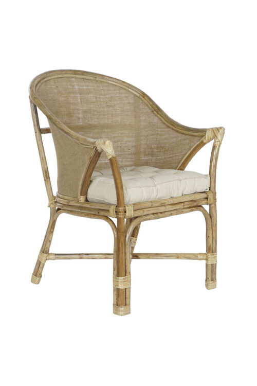 Poltrona DKD Home Decor Bianco Marrone 66 x 50 x 90 cm