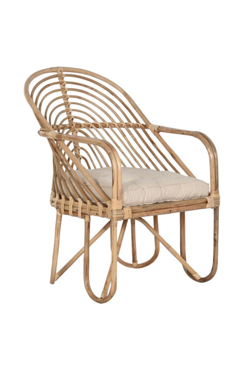 Sedia da giardino Home ESPRIT Bambù Rattan 58 x 61 x 87 cm