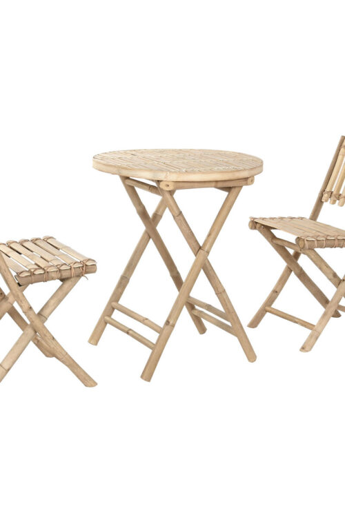Tavolo con 2 sedie Home ESPRIT 61 x 61 x 73 cm