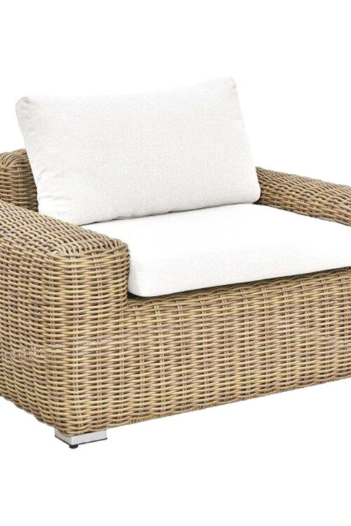 Poltrona da giardino Home ESPRIT Beige Marrone Chiaro 111 x 87 x 63 cm
