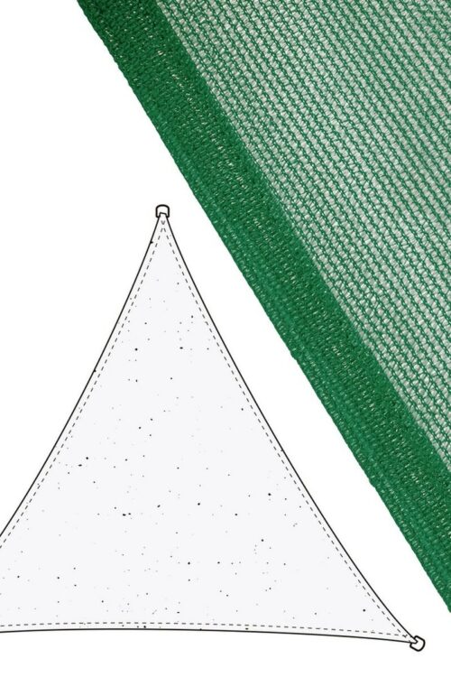 Vela parasole Vela sombreo Verde 500 x 500 x 0,5 cm Tenda